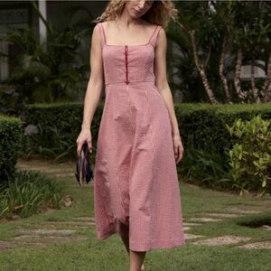 Rachel Zoe red and white maxi dress